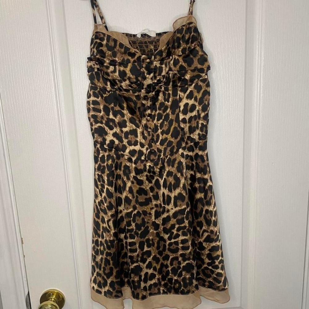 Full tilt leopard print Brown and tan‎ mini dress